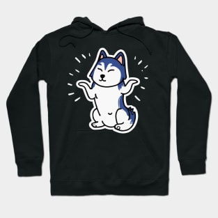 Yoga Husky Dog Lover Malamute Hoodie